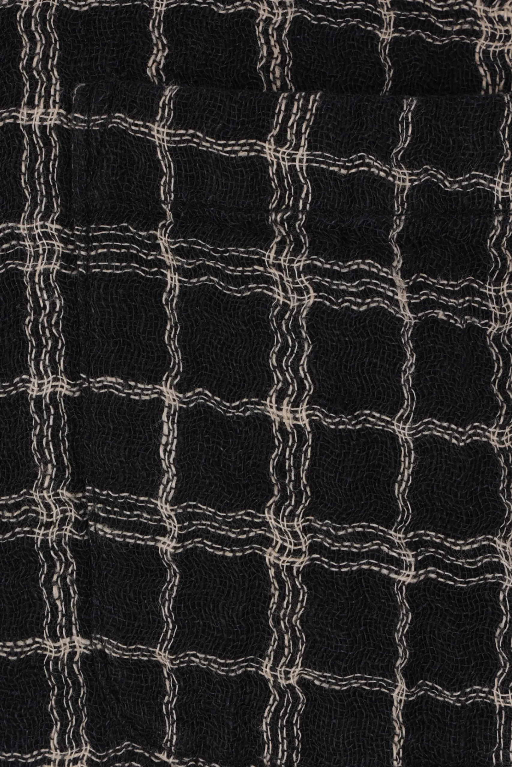 OUR LEGACY Above shirt in cotton and linen checkered fabric