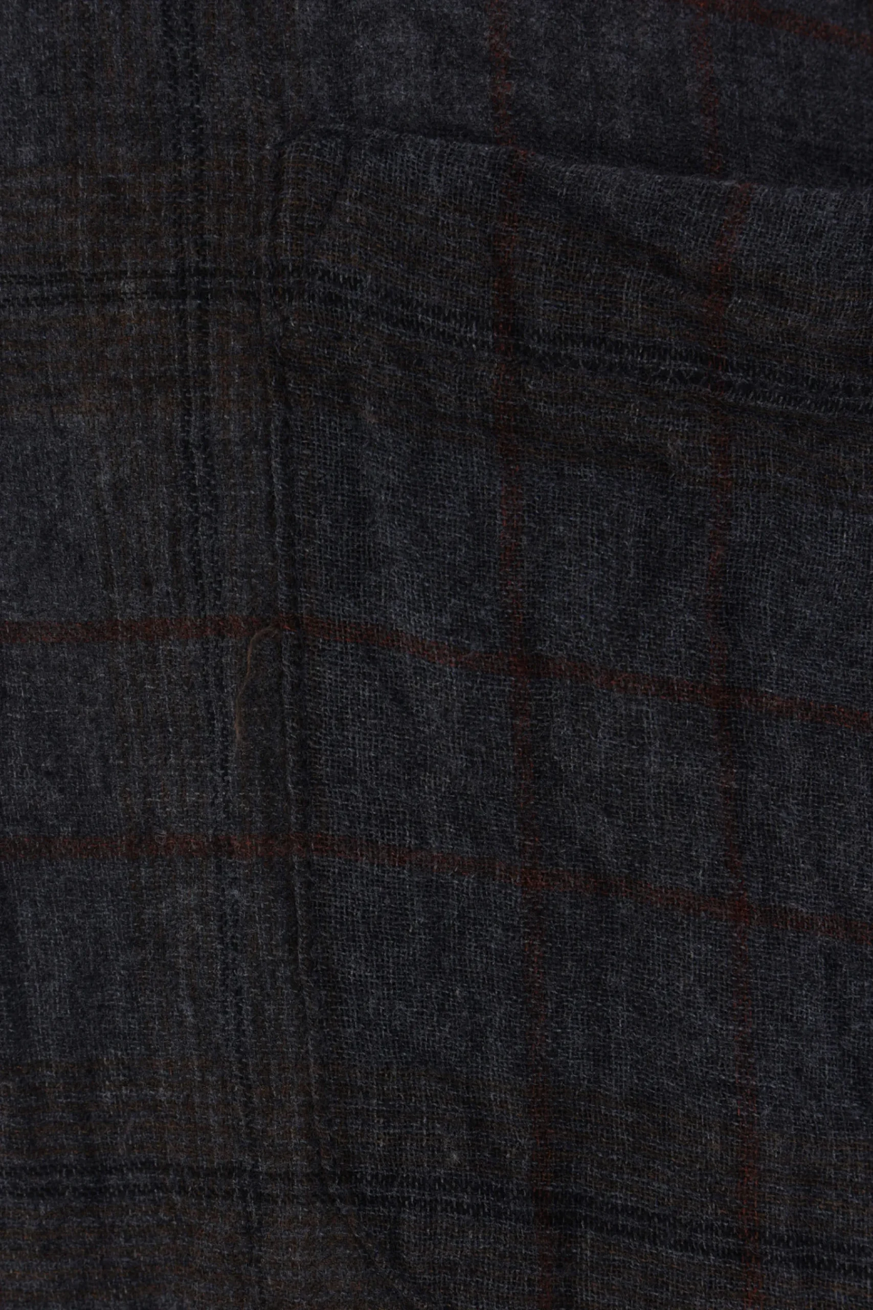 OUR LEGACY Above shirt in cotton and linen with a checkered pattern
