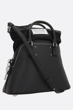 Women MAISON MARGIELA 5AC Classique mini grainy leather handbag