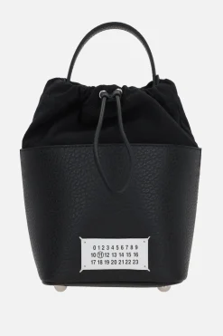 Women MAISON MARGIELA 5AC small grainy leather bucket bag