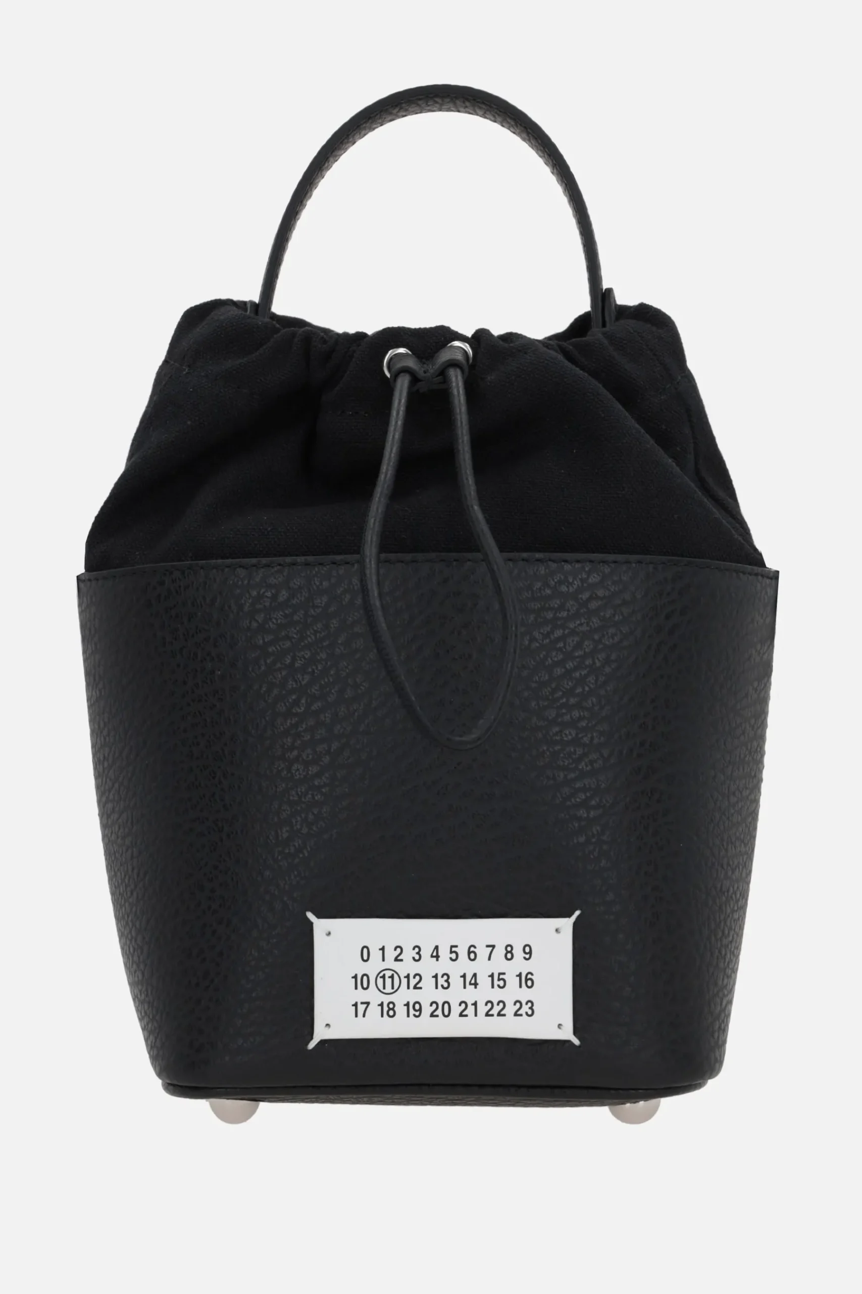 Women MAISON MARGIELA 5AC small grainy leather bucket bag