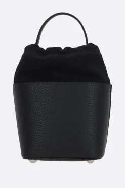 MAISON MARGIELA 5AC small grainy leather bucket bag