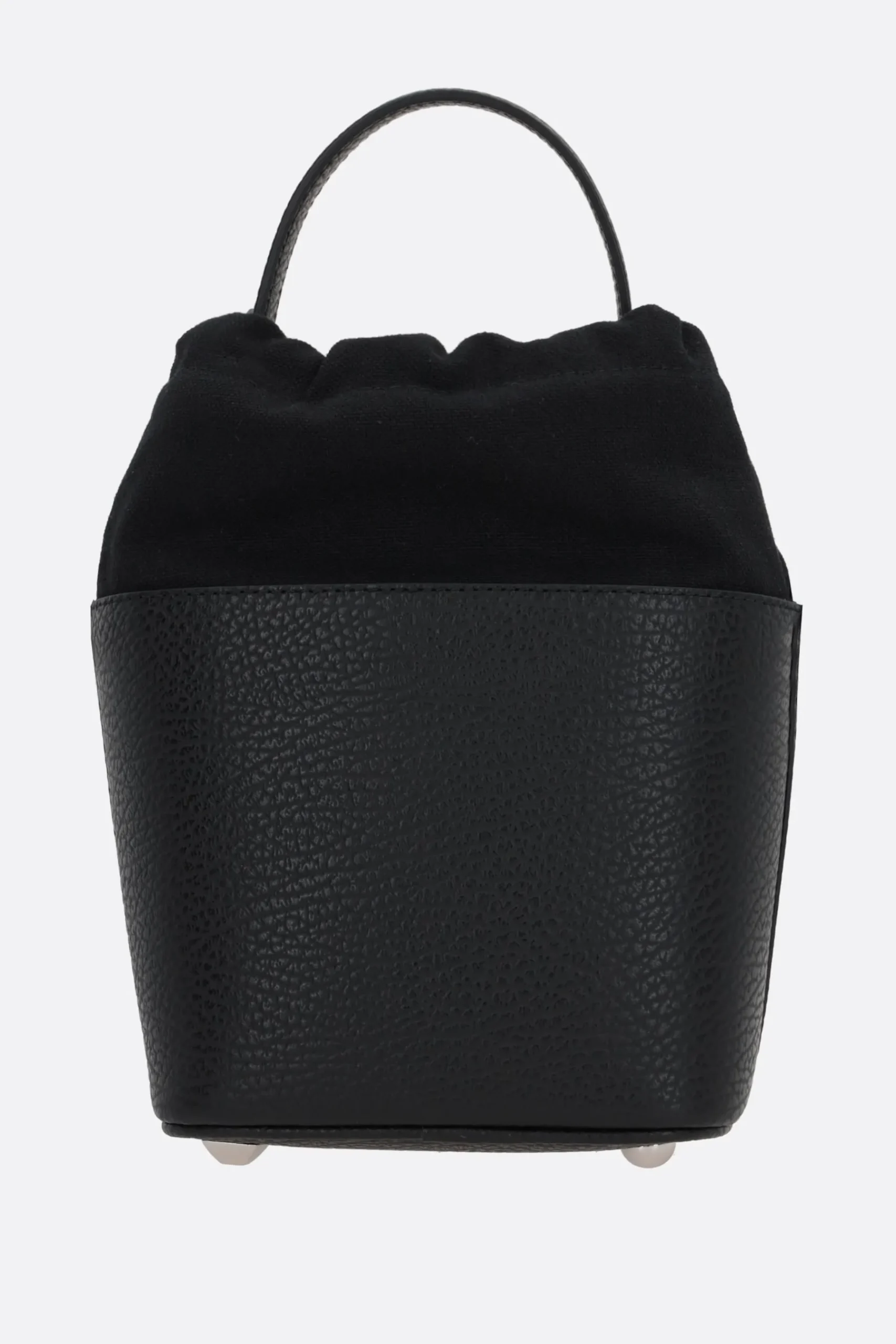 Women MAISON MARGIELA 5AC small grainy leather bucket bag