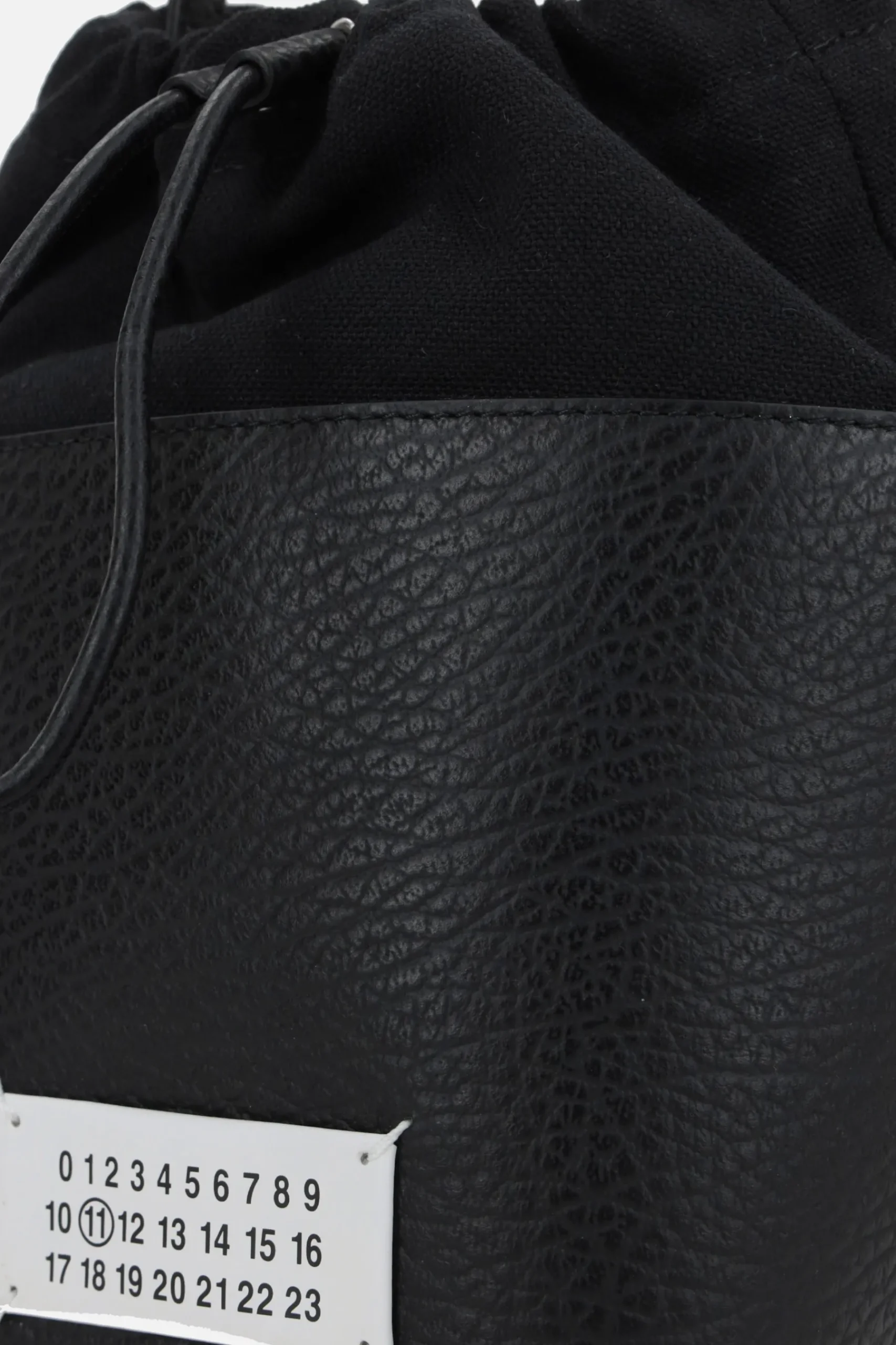 Women MAISON MARGIELA 5AC small grainy leather bucket bag