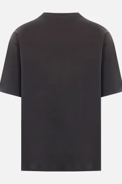 Women ACNE STUDIOS 1996 print cotton and hemp t-shirt