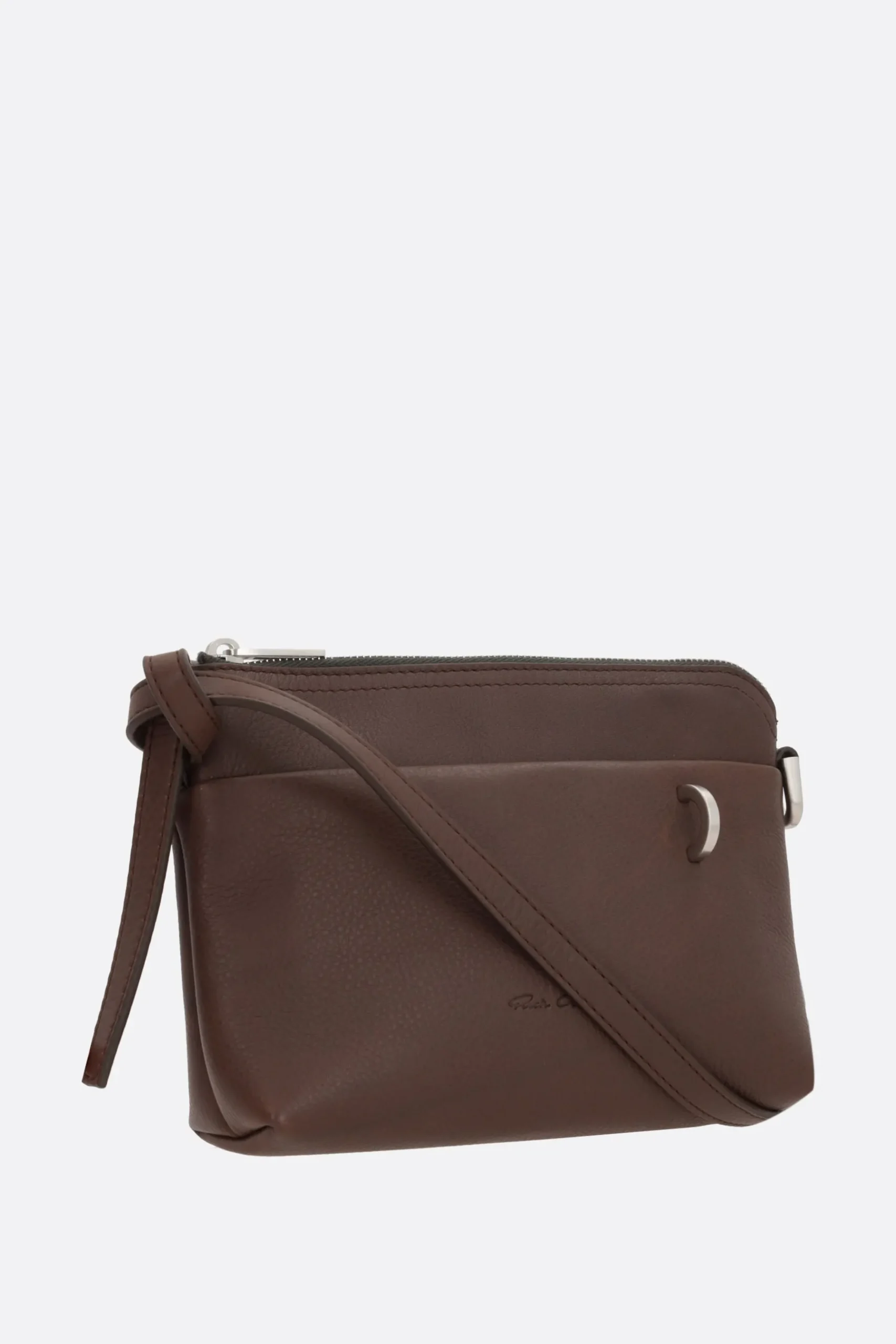 Women RICK OWENS Adri small grainy leather crossbody bag