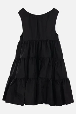 Women CECILIE BAHNSEN Aino sleeveless dress in crinkled taffetà