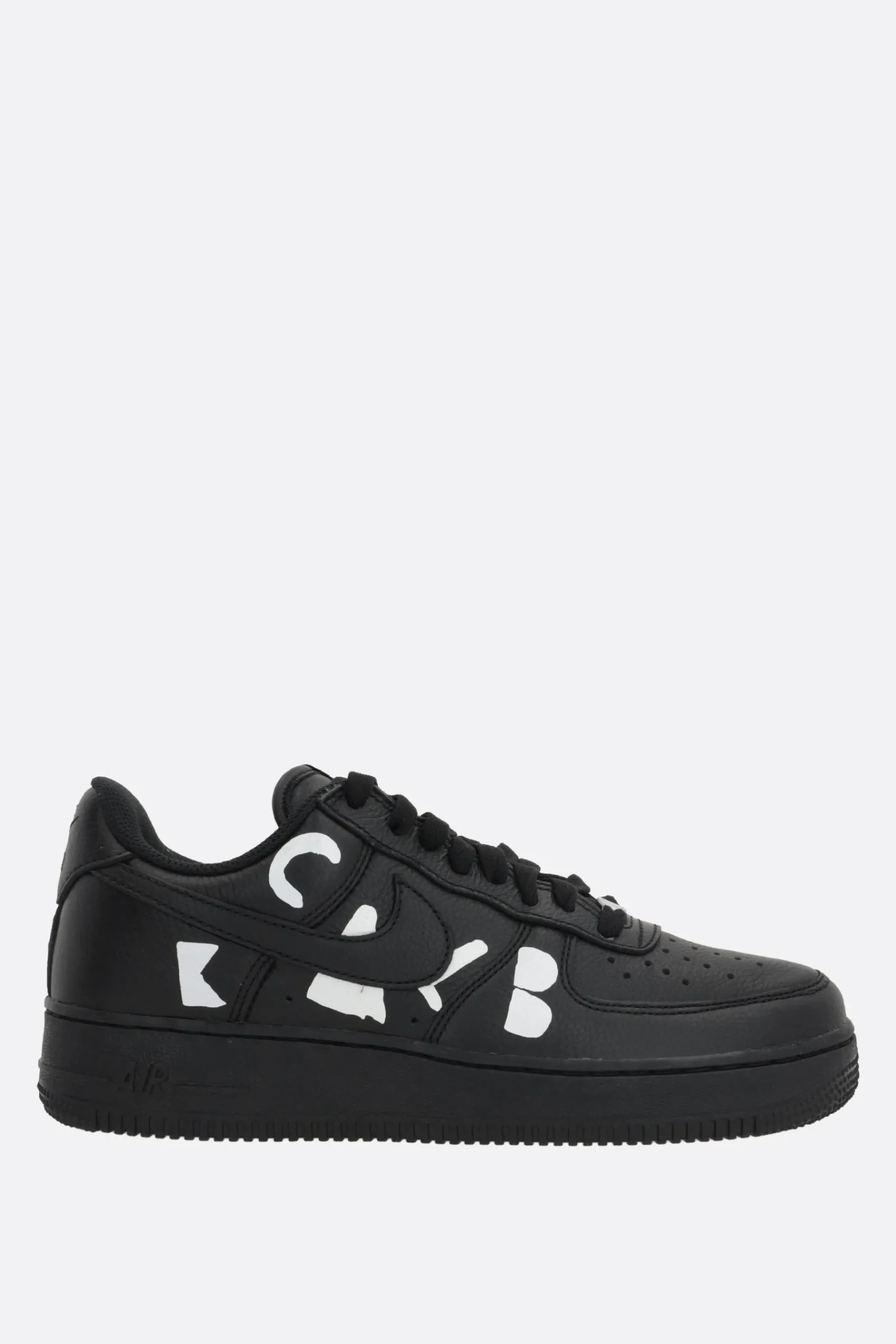 BLACK COMME des GARÇONS Air Force 1 sneakers in grainy leather