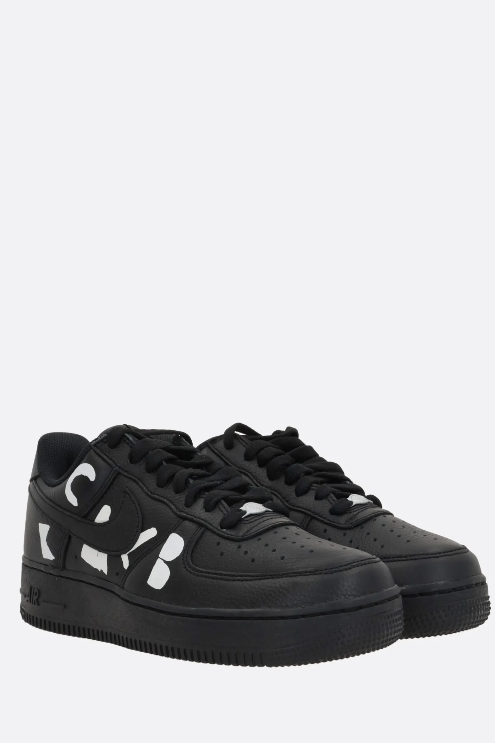 BLACK COMME des GARÇONS Air Force 1 sneakers in grainy leather