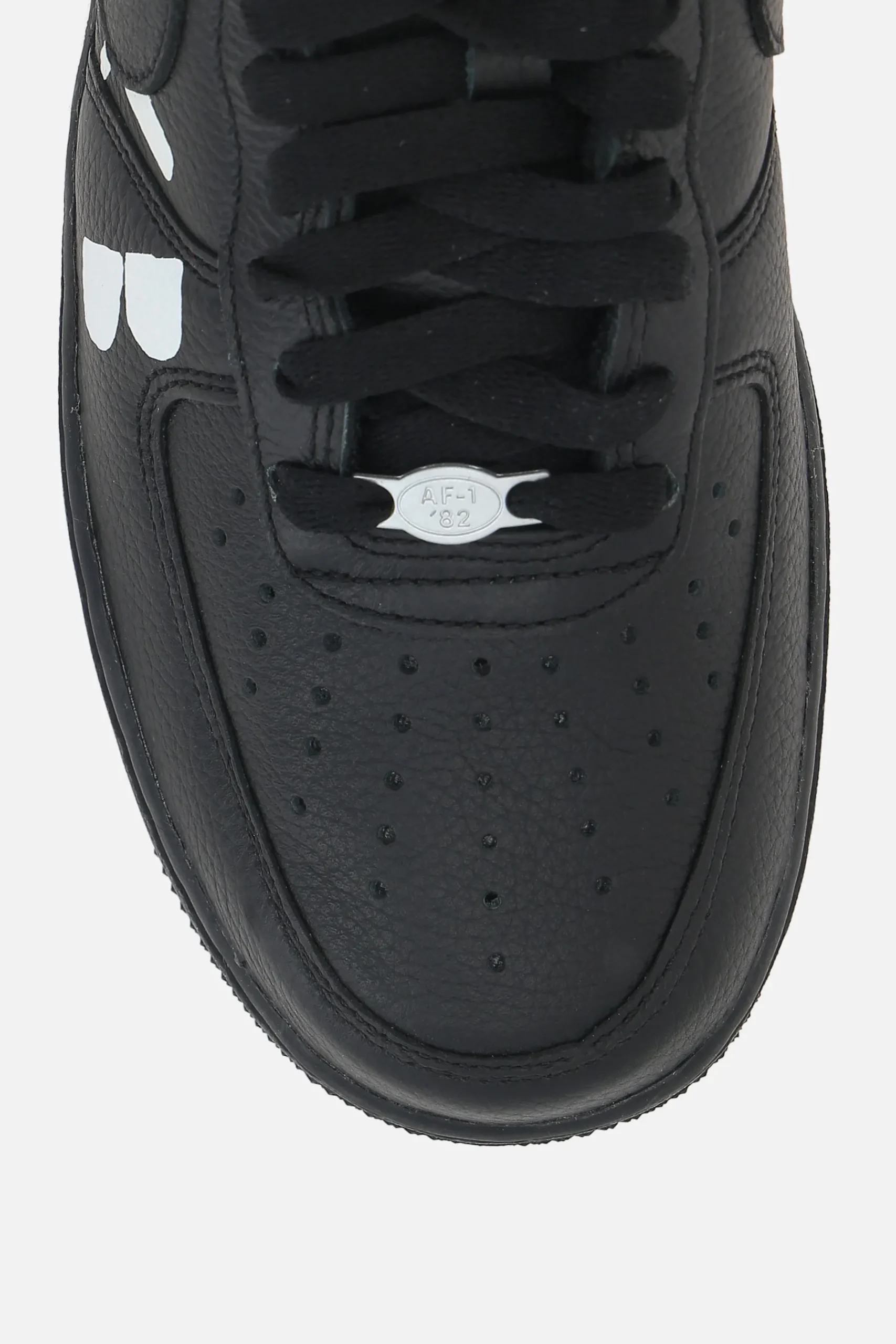 BLACK COMME des GARÇONS Air Force 1 sneakers in grainy leather