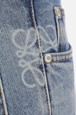 Women LOEWE Anagram barrel jeans in denim