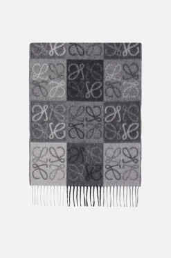 Women LOEWE Anagram scarf in wool and cashmere