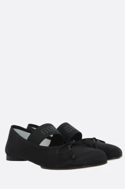 Women MM6 Anatomic satin ballerinas