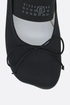 Women MM6 Anatomic satin ballerinas