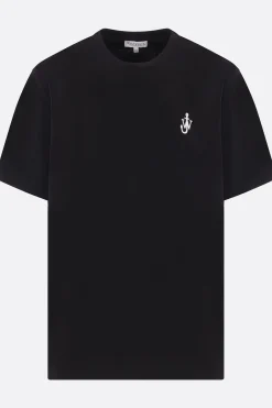 JW ANDERSON Anchor logo embroidered cotton t-shirt