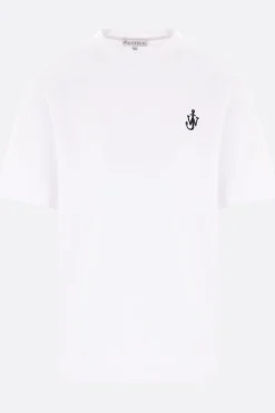 JW ANDERSON Anchor logo embroidered cotton t-shirt
