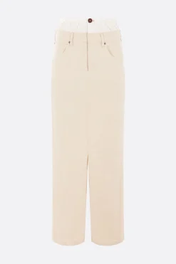 Women MAISON MARGIELA Anonymity of the lining long skirt in denim