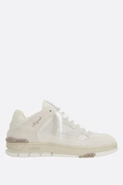 AXEL ARIGATO Area Lo Fluffy sneakers in smooth leather and suede