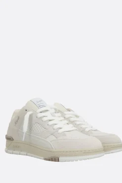 AXEL ARIGATO Area Lo Fluffy sneakers in smooth leather and suede