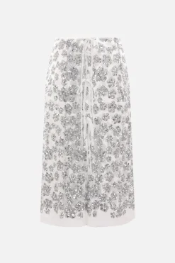 Women CECILIE BAHNSEN Ariana sequin tulle wrap skirt