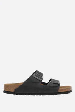 BIRKENSTOCK Arizona BS oiled leather flat sandals (Narrow Fit)