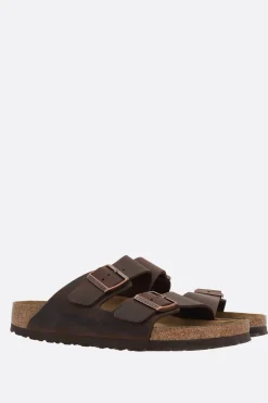 BIRKENSTOCK Arizona BS oiled leather flat sandals (Narrow Fit)