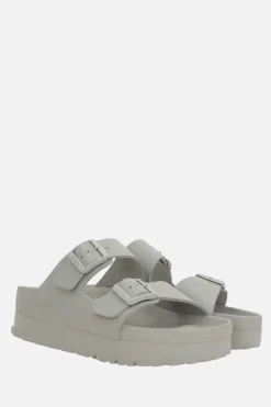 Women BIRKENSTOCK Arizona PAP Flex platform sandals in smooth leather (Narrow Fit)