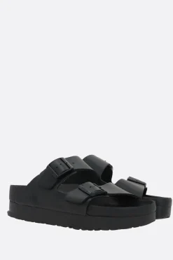 Women BIRKENSTOCK Arizona PAP Flex smooth leather platform sandals (Narrow Fit)