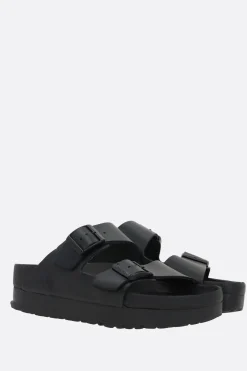 Women BIRKENSTOCK Arizona PAP Flex smooth leather platform sandals (Narrow Fit)
