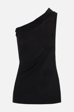 Women RICK OWENS Athena jersey one-shoulder top