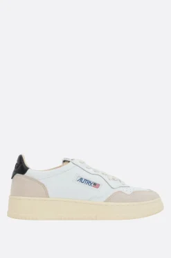 Women AUTRY Medalist sneaker in smooth leather and suede