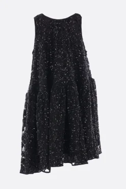 Women CECILIE BAHNSEN Azelia sleeveless dress in sequinned tulle