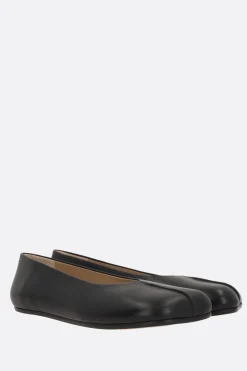 Women MM6 ballerina in stitch-out leather