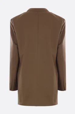 Women DRIES VAN NOTEN Basti oversize jacket in mohair wool