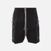 RICK OWENS Bauhaus stretch cotton shorts