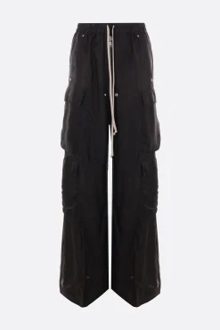 Women RICK OWENS Belas cupro cargo trousers