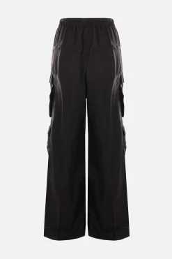 Women RICK OWENS Belas cupro cargo trousers