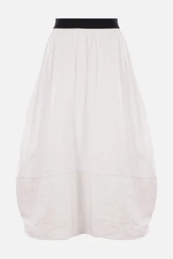 Women MARIA CALDERARA Bell long skirt in crinkled taffetà