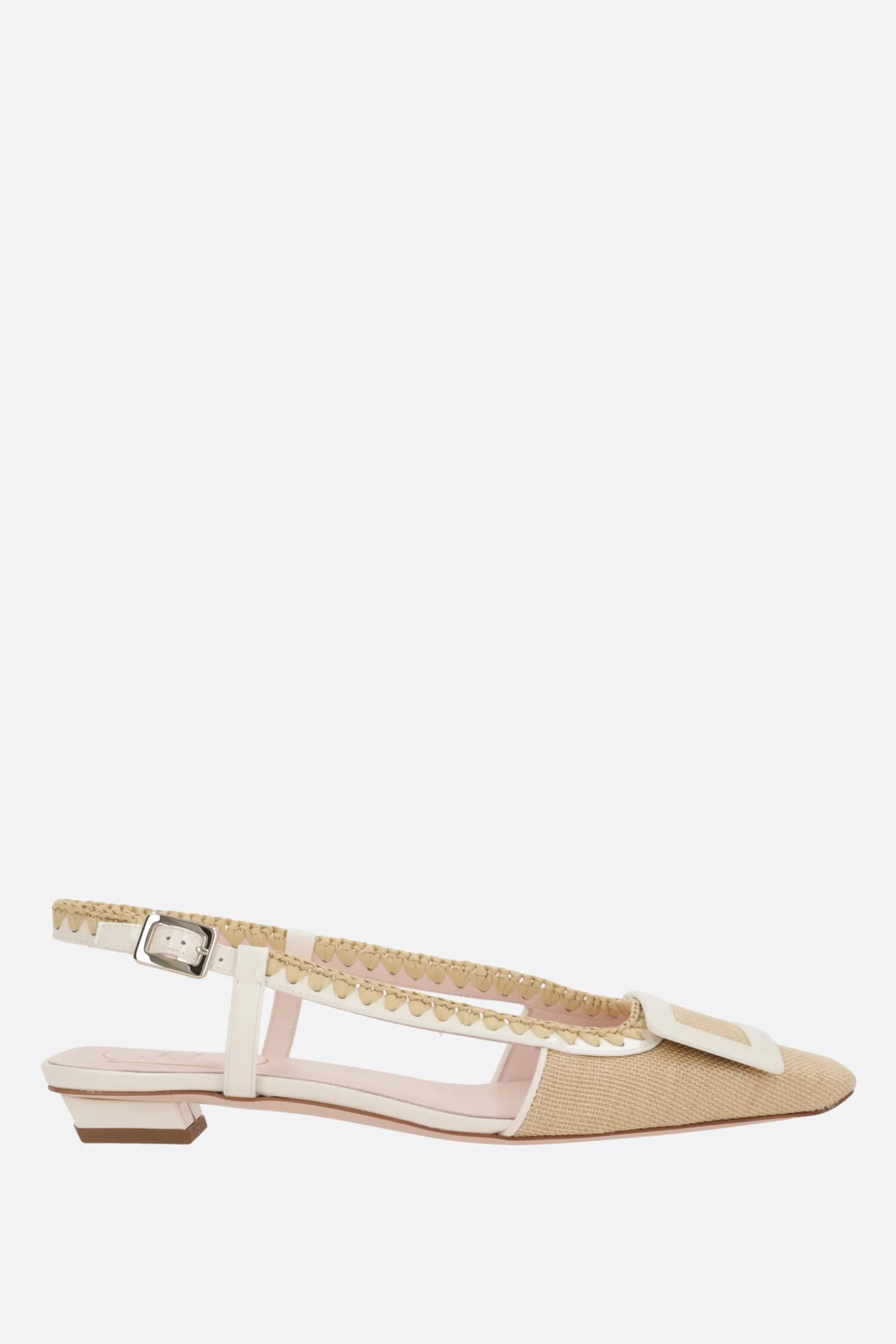 Women ROGER VIVIER Belle Vivier slingbacks in canvas