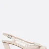 Women ROGER VIVIER Belle Vivier slingbacks in mesh and patent leather