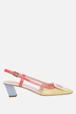 Women ROGER VIVIER Belle Vivier slingbacks in patent leather