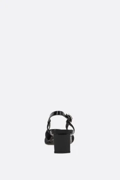 Women ROGER VIVIER Belle Vivier slingbacks in mesh and patent leather