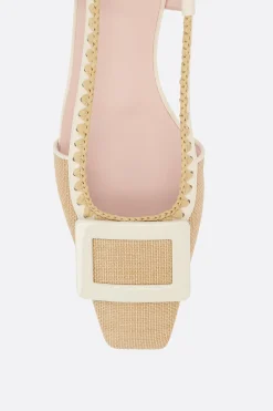 Women ROGER VIVIER Belle Vivier slingbacks in canvas