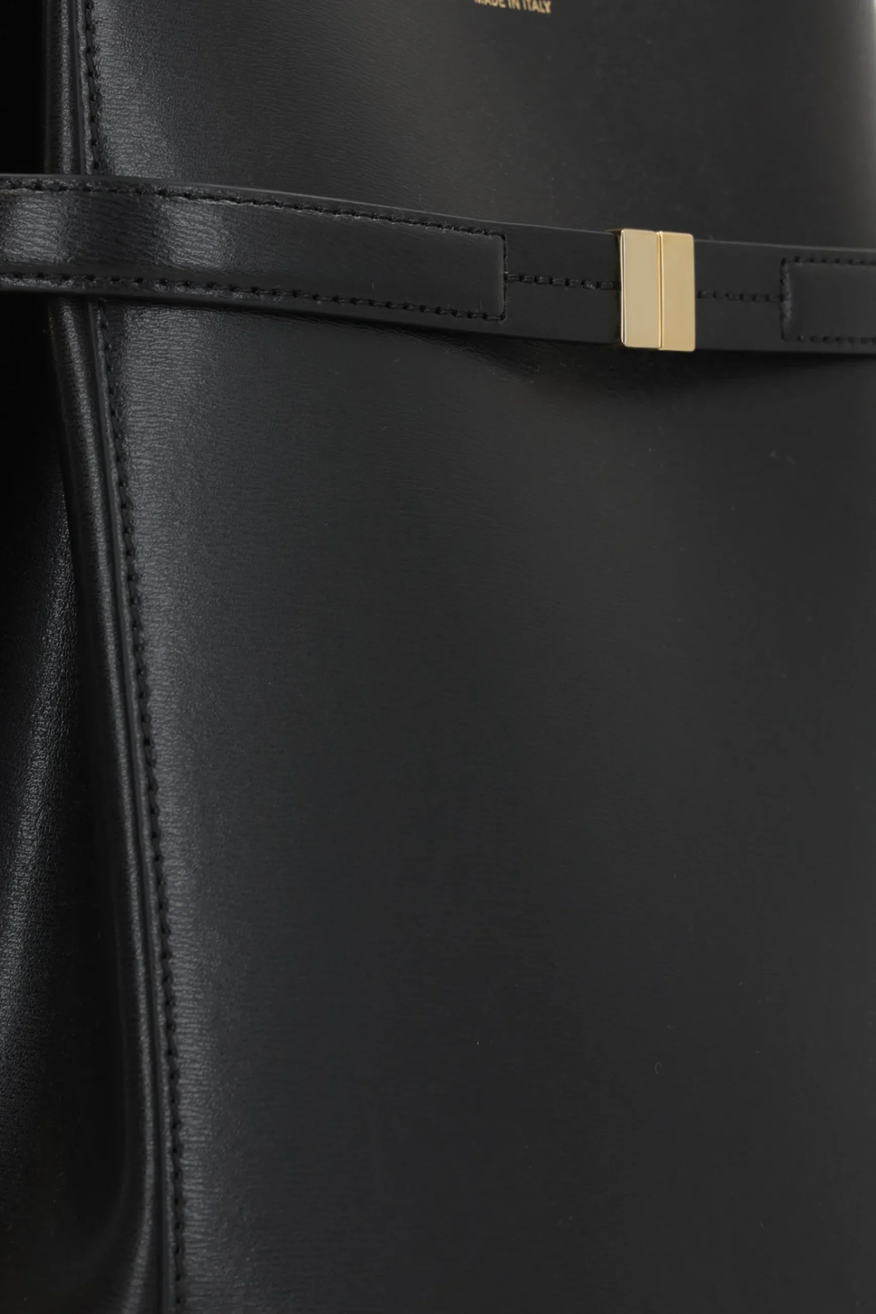Women TOTEME Belted bucket bag in textured leather