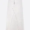 Women MAISON MARGIELA Bianchetto-treated denim long skirt