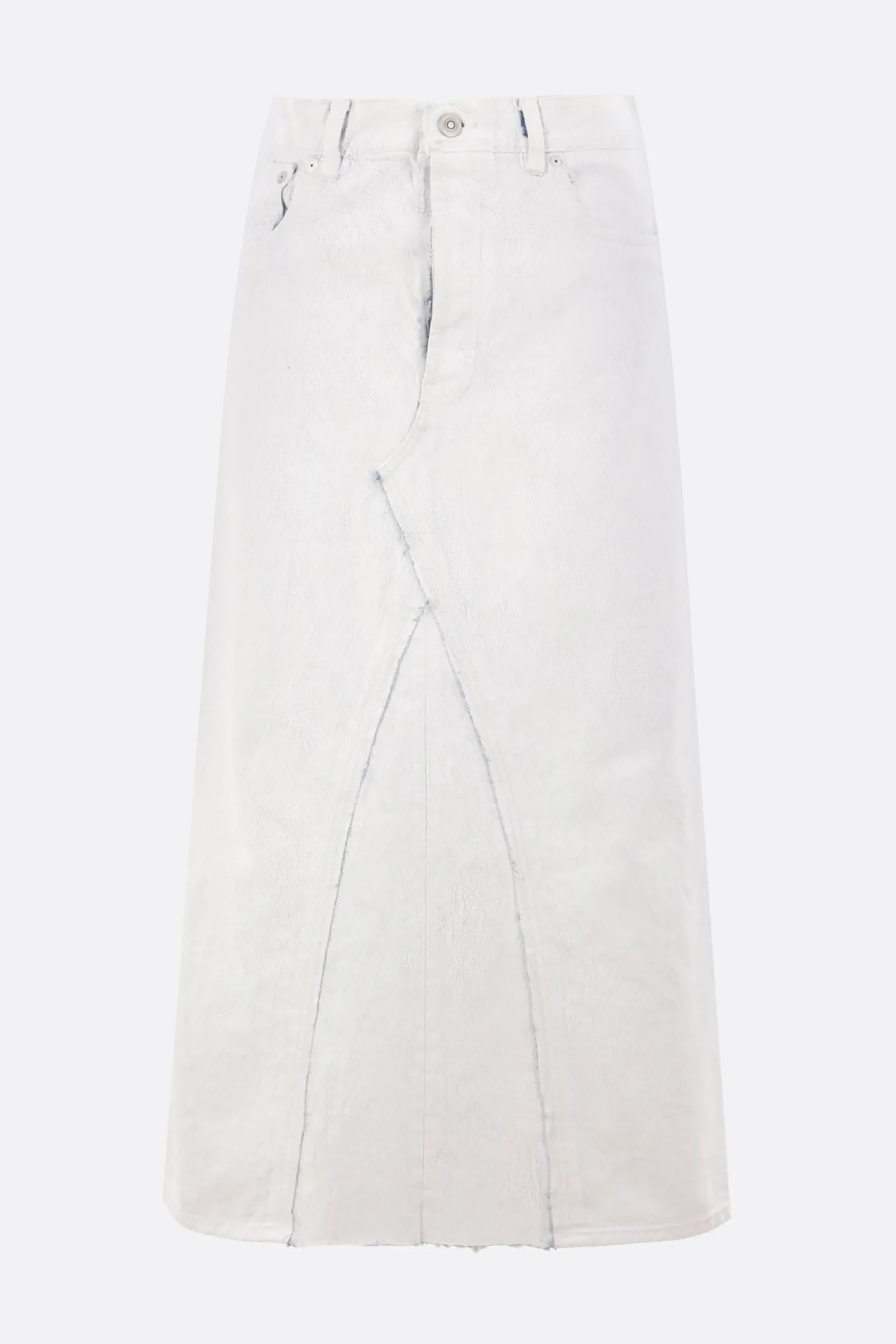 Women MAISON MARGIELA Bianchetto-treated denim long skirt