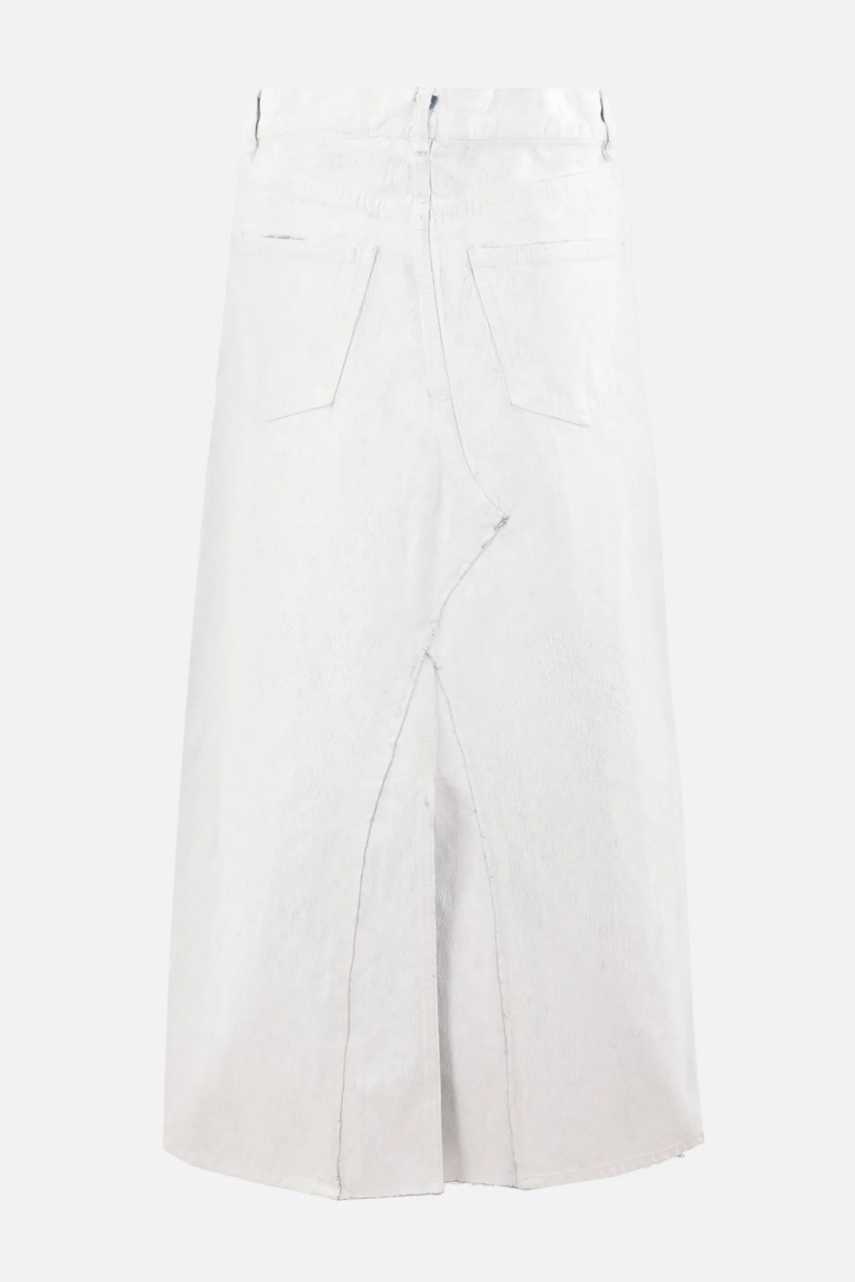Women MAISON MARGIELA Bianchetto-treated denim long skirt