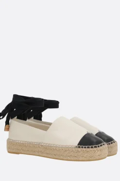 Women TORY BURCH bicolor nappa espadrilles