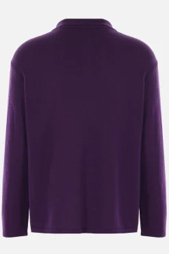 NAMACHEKO Bird Feather polo sweater in wool