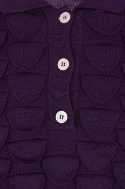 NAMACHEKO Bird Feather polo sweater in wool